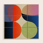 Abstract Shapes 32 Wood Wall Art Gallery Image 1