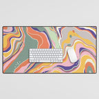 Retro marble #1 Desk Mat Gallery Image 1