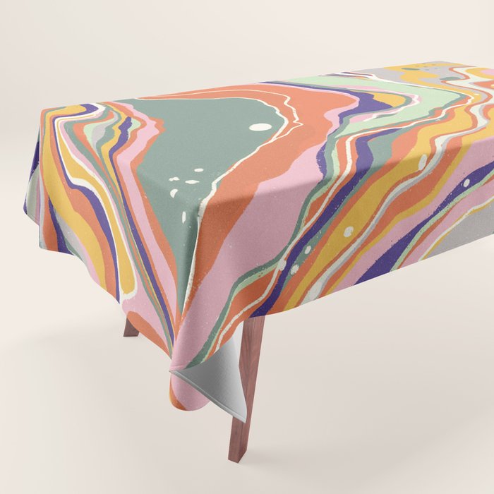 Retro marble #1 Tablecloth Gallery Image 1