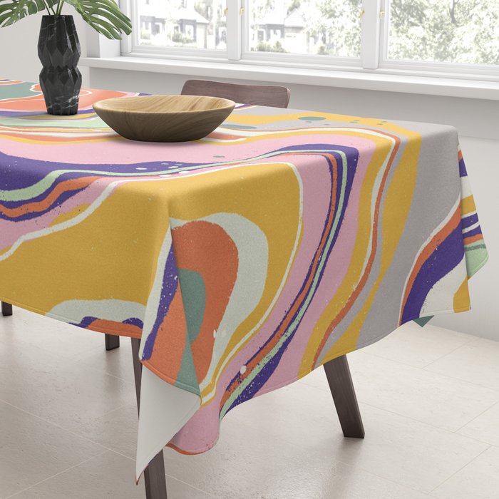 Retro marble #1 Tablecloth Gallery Image 3