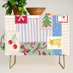 Retro christmas patch Credenza Gallery Image 1