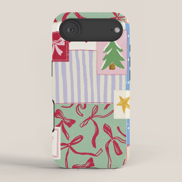Retro christmas patch iPhone Case Gallery Image 2