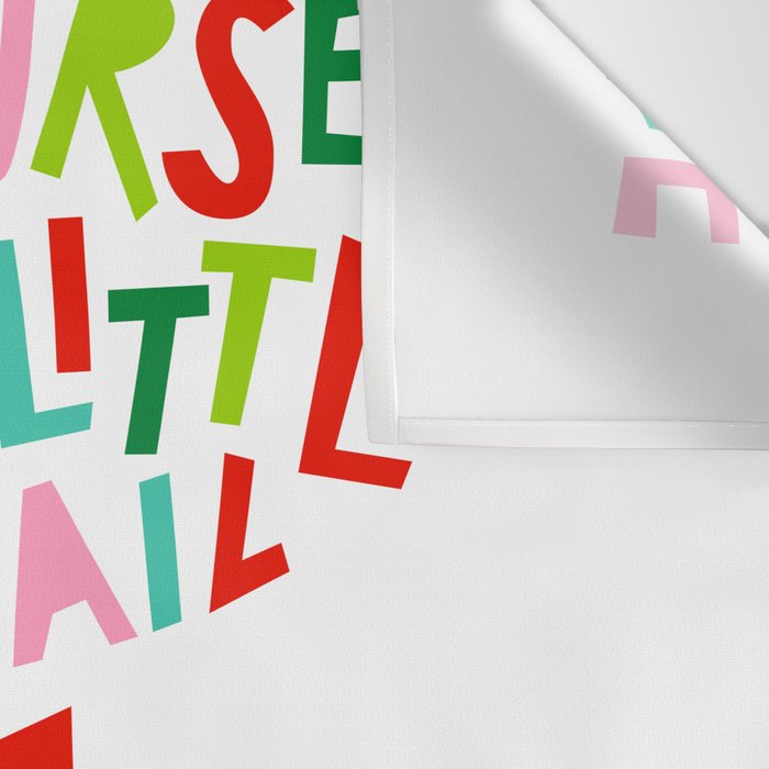 Have Yourself a Merry Little Cocktail - Festive Cocktail Typography Wall Tapestry Gallery Image 3