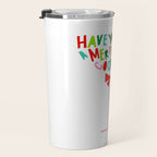 Have Yourself a Merry Little Cocktail - Festive Cocktail Typography Travel Mug Gallery Image 3
