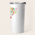 Have Yourself a Merry Little Cocktail - Festive Cocktail Typography Travel Mug Gallery Image 2