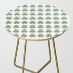 Clovers XXXVI Sage Green Botanical Pattern Side Table Gallery Image 2