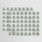 Clovers XXXVI Sage Green Botanical Pattern Placemat Gallery Image 1