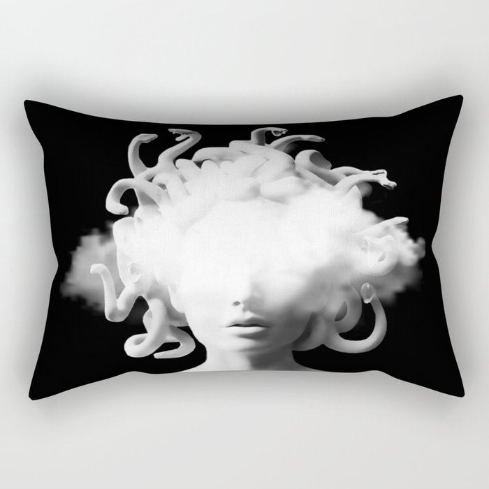 Medusa and the cloud Rectangular Pillow Gallery Image 2