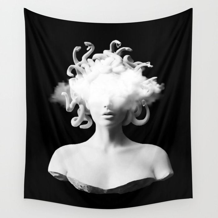 Medusa and the cloud Wall Tapestry