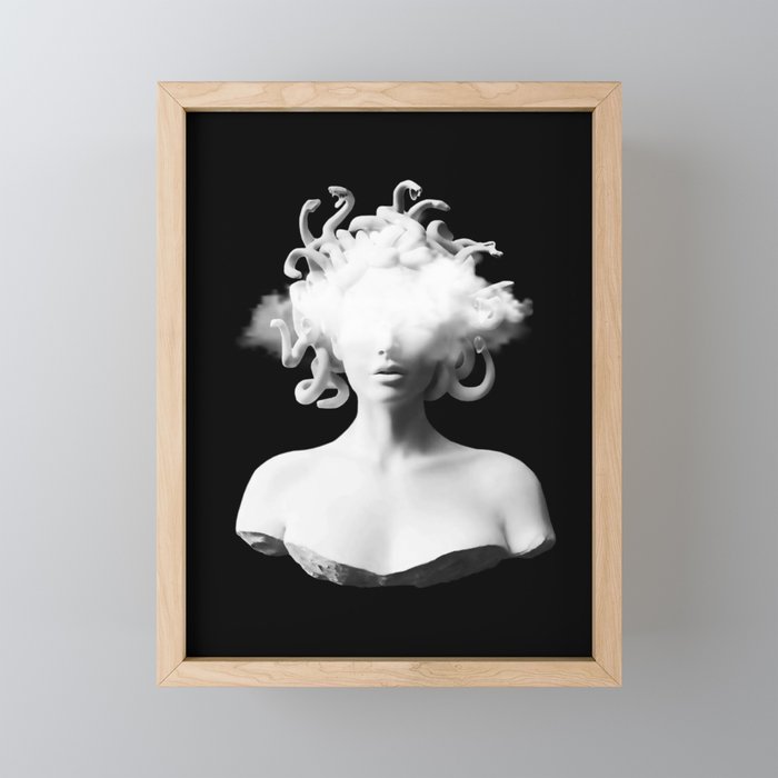 Medusa and the cloud Mini Art Print Gallery Image 1
