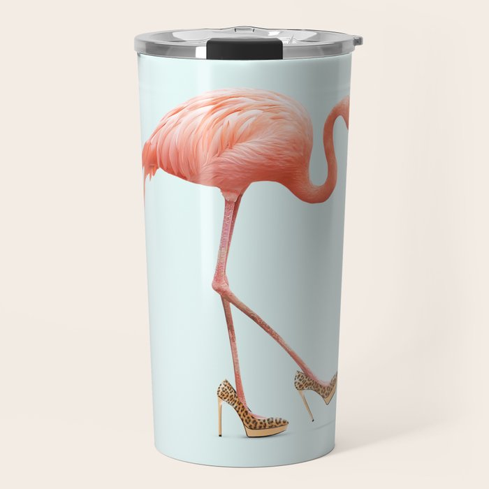 FANCY FLAMINGO Travel Mug Gallery Image 1