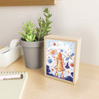 Space Rocket with Planets Mini Art Print Gallery Image 2