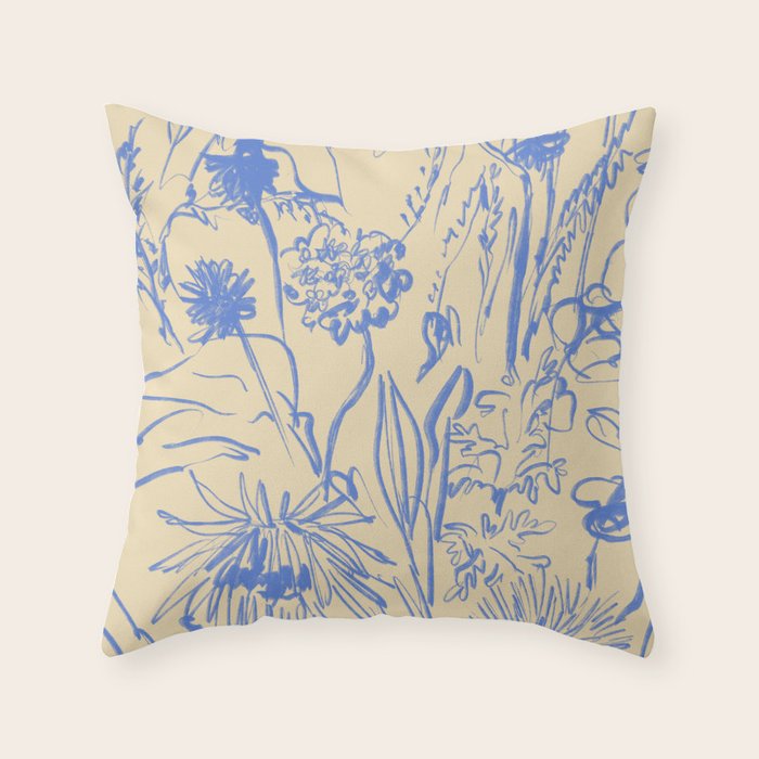 WILD BOUQUET Throw Pillow Gallery Image 1