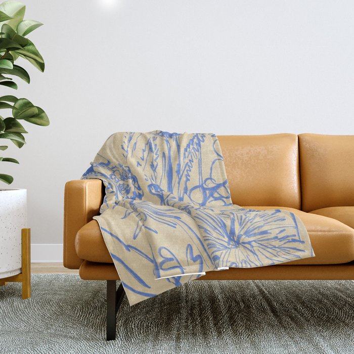 WILD BOUQUET Throw Blanket Gallery Image 1