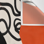 Silhouette of Style of Modern Essence Wall Tapestry Gallery Image 3