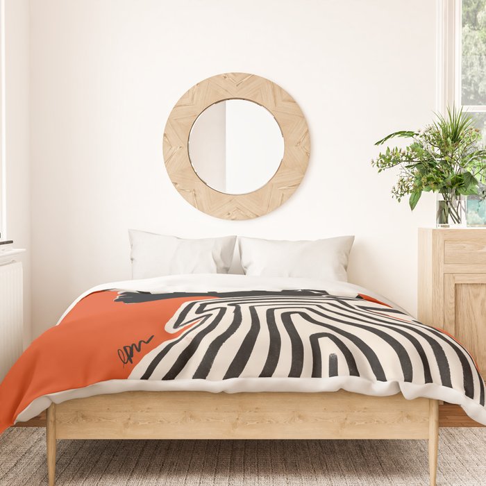 Silhouette of Style of Modern Essence Duvet Cover Gallery Image 3
