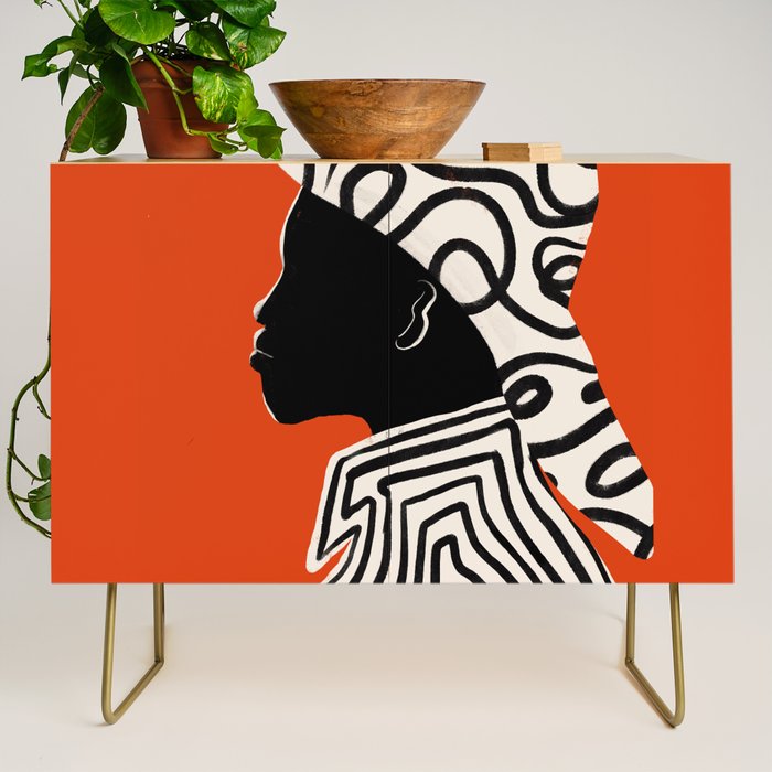 Silhouette of Style of Modern Essence Credenza Gallery Image 1