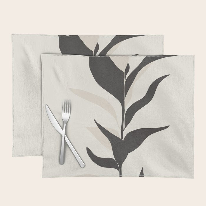 Abstract Minimal Plant Placemat Gallery Image 1