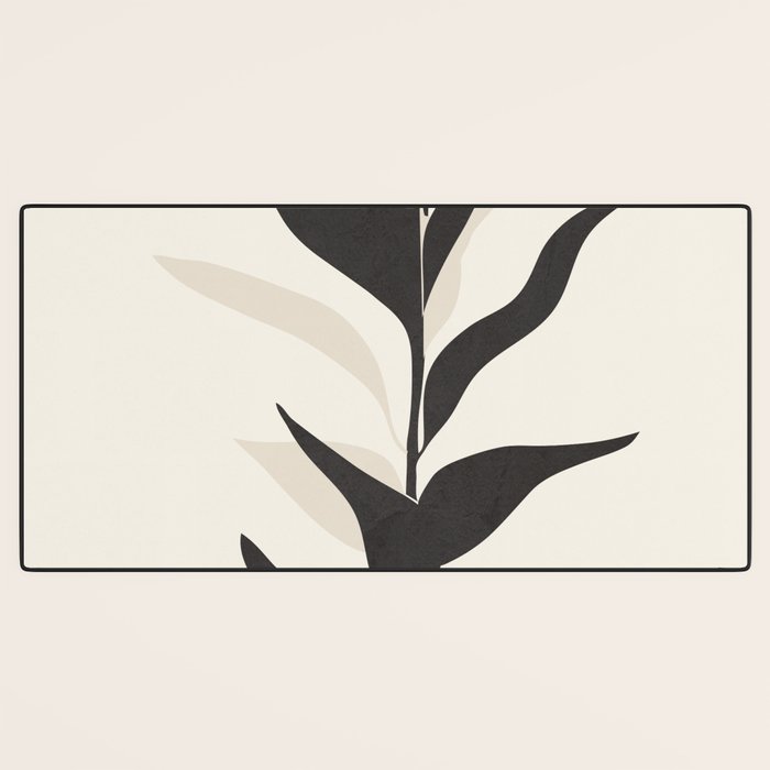 Abstract Minimal Plant Desk Mat Gallery Image 3