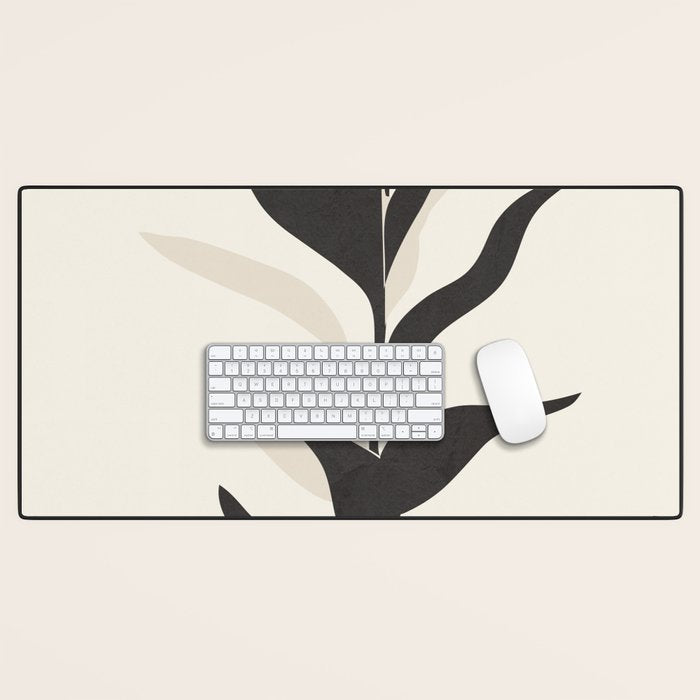 Abstract Minimal Plant Desk Mat Gallery Image 1