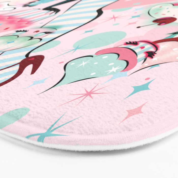 Vanilla Cupcake Pinup Doll  Bath Mat Gallery Image 3
