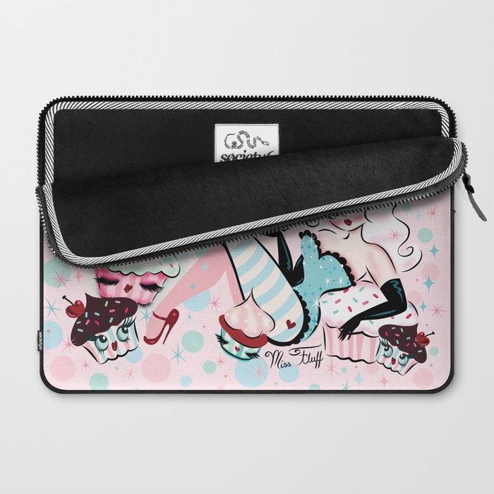 Vanilla Cupcake Pinup Doll  Laptop Sleeve Gallery Image 2