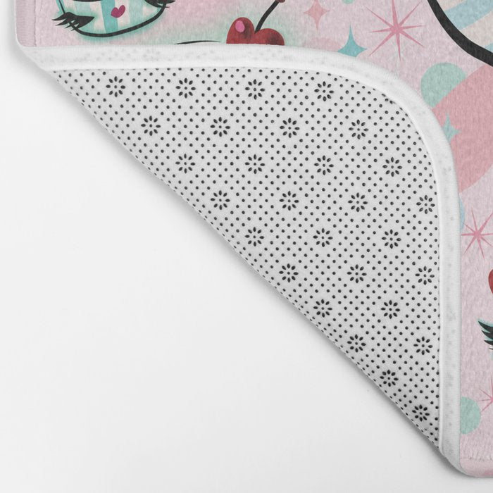 Vanilla Cupcake Pinup Doll  Bath Mat Gallery Image 2
