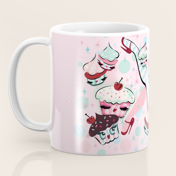 Vanilla Cupcake Pinup Doll  Coffee Mug Gallery Image 3