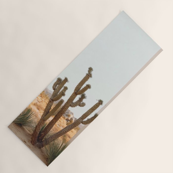 Sunset Cactus - Neutral Desert Wall Art Yoga Mat Gallery Image 1