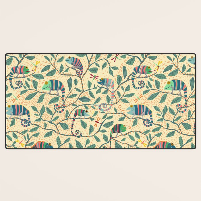 Quirky Chameleon family Desk Mat Gallery Image 3