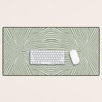 Boho, Safari, African, Pattern, Sage Green Desk Mat Gallery Image 1