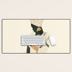 African Woman 2 Desk Mat Gallery Image 1