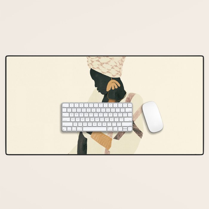 African Woman 2 Desk Mat Gallery Image 1