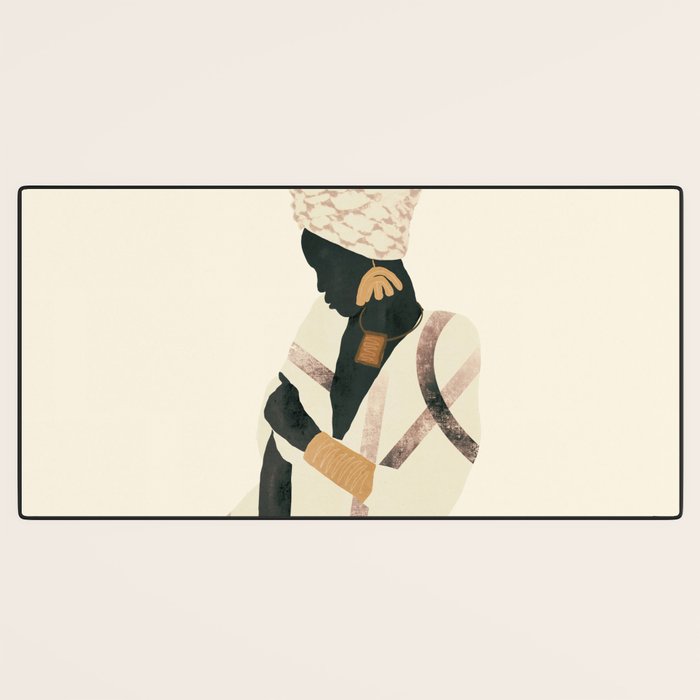 African Woman 2 Desk Mat Gallery Image 3