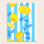 Italian Summer Lemons Pattern Coastal Mediterranean Illustration Notebook Gallery Image 4