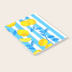 Italian Summer Lemons Pattern Coastal Mediterranean Illustration Notebook Gallery Image 2