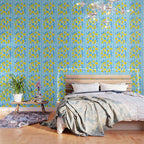 Italian Summer Lemons Pattern Coastal Mediterranean Illustration Wallpaper Gallery Image 3