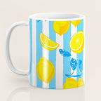 Italian Summer Lemons Pattern Coastal Mediterranean Illustration Coffee Mug Gallery Image 3