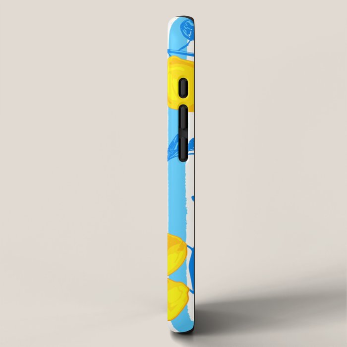 Italian Summer Lemons Pattern Coastal Mediterranean Illustration iPhone Case Gallery Image 2