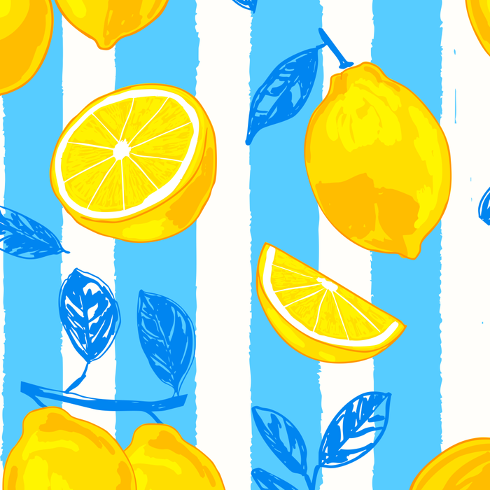 Italian Summer Lemons Pattern Coastal Mediterranean Illustration Coffee Mug Gallery Image 2