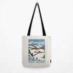 Mont Revard Vintage ski poster, 1920s Tote Bag Gallery Image 2