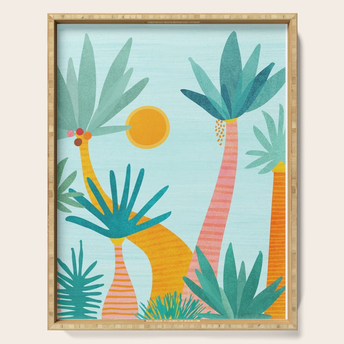 Tropical Island Whimsy Serving Tray Gallery Image 1
