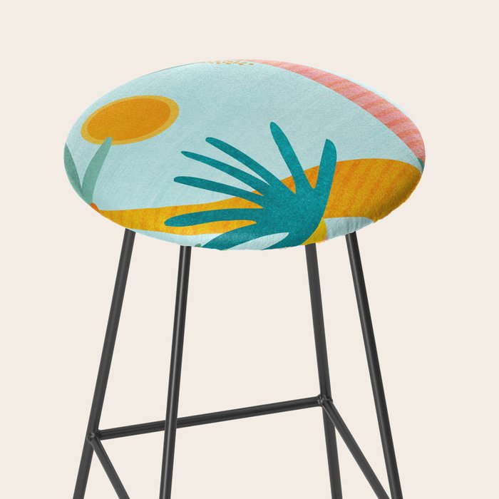 Tropical Island Whimsy Stool Gallery Image 2
