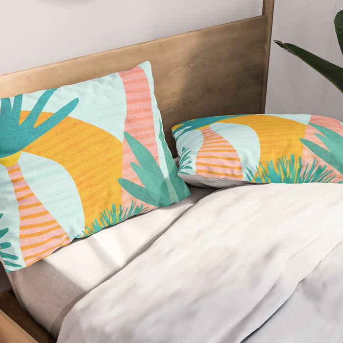 Tropical Island Whimsy Pillow Sham Gallery Image 2