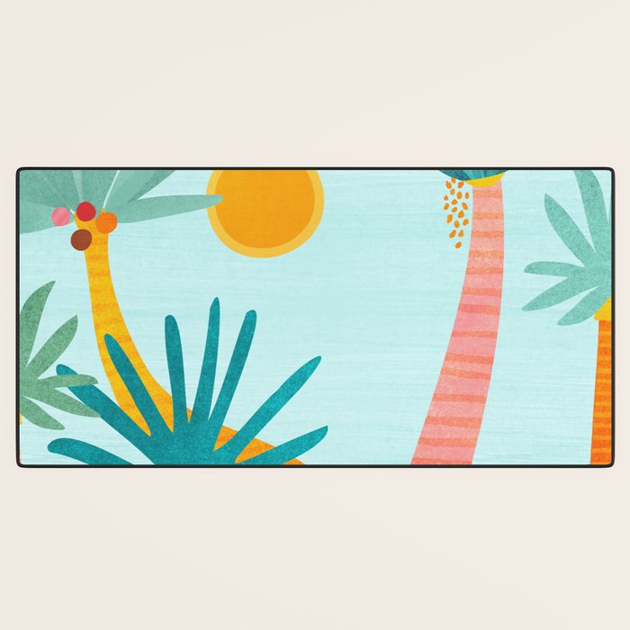 Tropical Island Whimsy Desk Mat Gallery Image 3