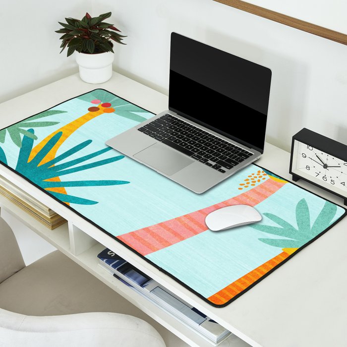 Tropical Island Whimsy Desk Mat Gallery Image 2