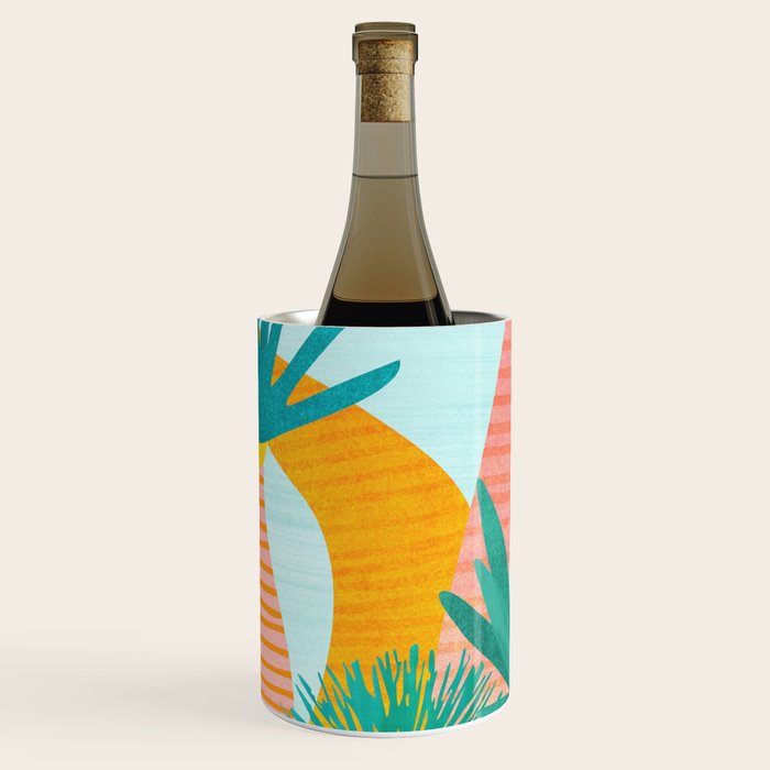 Tropical Island Whimsy Wine Chiller Gallery Image 1