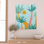 Tropical Island Whimsy Wall Tapestry Gallery Image 2