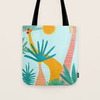 Tropical Island Whimsy Tote Bag Gallery Image 1