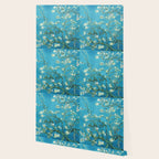 Vincent van Gogh Blossoming Almond Tree (Almond Blossoms) Light Blue Wallpaper Gallery Image 2